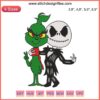 Jack Skellington Grinch Embroidery Design | Halloween Christmas Machine File | Festive Embroidery Patterns | DIY Stitching Fun