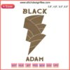 Black Adam Embroidery Design 2022: Trending DC Comics Graphic featuring Black Adam in Iconic Pose.