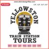 Yellowstone Train Station Tours Embroidery Design | 2022 Yellowstone Movie-inspired Digital File | Vintage Train Motif