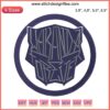 Chadwick Boseman Black Panther embroidery design, Wakanda Forever theme, Marvel-inspired digital file.