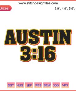 Vintage Steve Austin WWE Embroidery Patch | Stone Cold 3:16 Design | Iconic 90s Wrestling Memorabilia