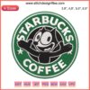 Felix The Cat Embroidery on Starbucks Coffee Design | Kids Funny Starbucks Machine Embroidery File
