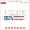 Desantis 2024 Vintage Embroidery Design File | Political Campaign Machine Embroidery | Presidential Election 2024