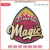 Yellowstone Magic Blaseball Embroidery Design | Trending Movie Theme | Digital File