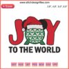 Disney World Santa Hat Embroidery Design, Joy To The World, Christmas Machine Embroidery, Festive Holiday Pattern