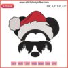 Santa Mickey Mouse Embroidery Design | Disney 2022 Xmas Machine Embroidery File | Festive Christmas Stitching Pattern