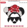 Santa Minnie Mouse Christmas Embroidery, Disney Xmas 2022 Machine Design File, festive Minnie in Santa outfit, digital download.