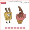 SpongeBob & Patrick Embroidery Design | Bob Esponja Y Patricio Humor | Iconic Cartoon Duo Stich Pattern